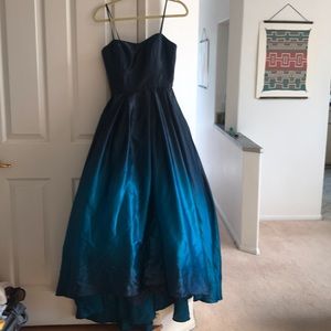 Beautiful Betsy & Adam Ombré Strapless Ball Gown